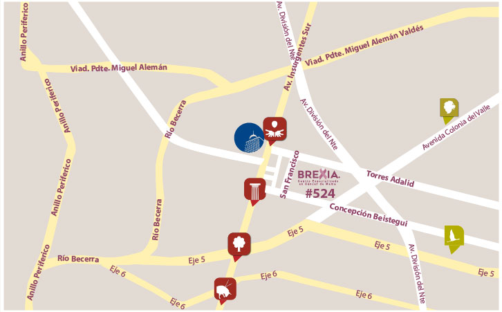 mapa de brexia