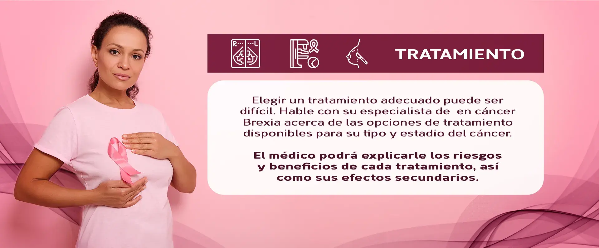 Elección de tratamientos para el cáncer de mama Elección de los tratamientos para el cáncer de mama, todos tienen riesgos y beneficios