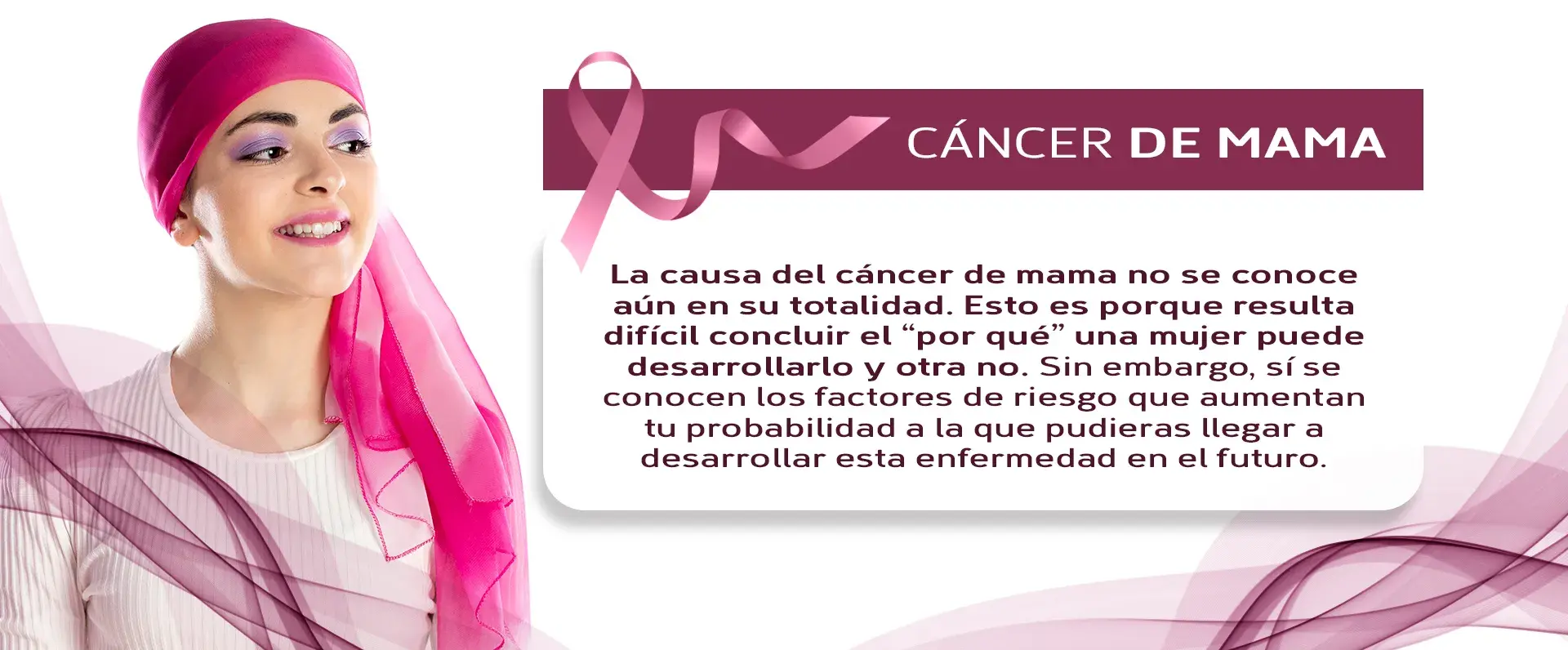 Factores del cáncer de mama No se sabe la razón del por qué del cáncer, pero existen varios factores de riesgo.
