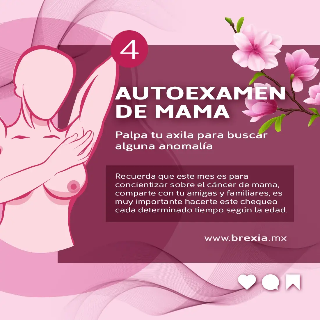 Palpación de axila en busca de anomalías Palpación de axila en busca de anomalías